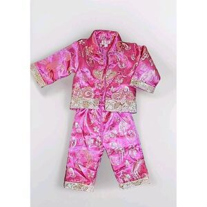 Kids Chinese Hanfu New Year Tang Suit Oriental Clothing Dragon Embroidery Outfit